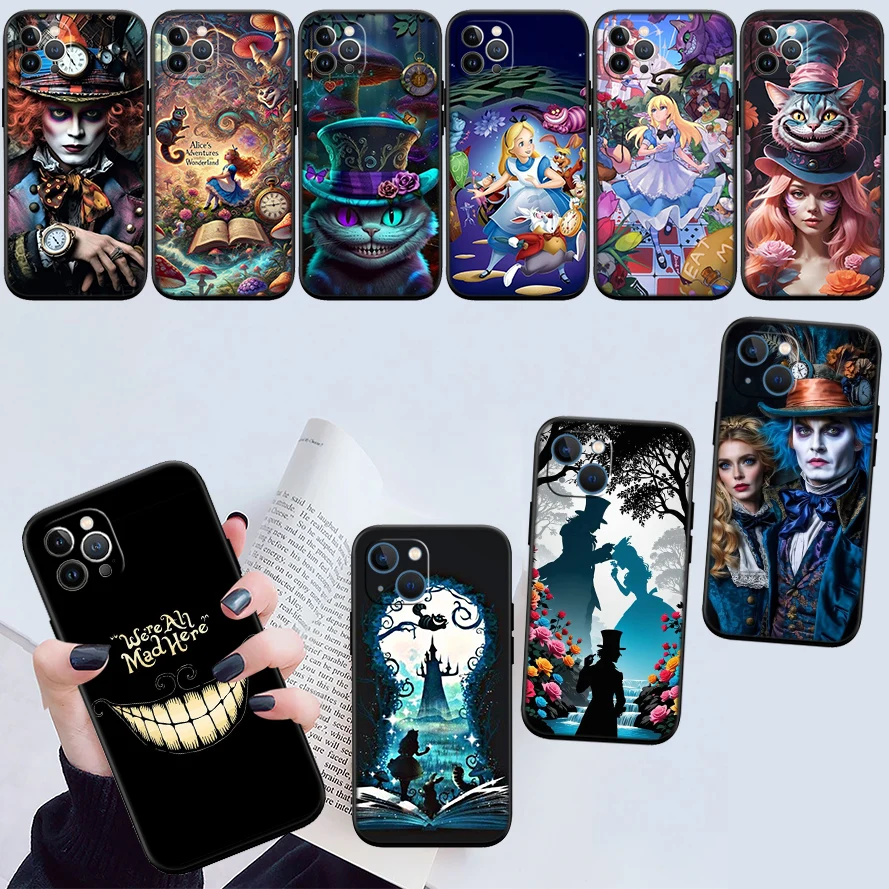 Фото Новый высококачественный чехол для телефона DS1 Alice in Wonderland Cat для Redmi Note 8 9 Pro Max 9S 9T 9C NFC 8T 8A 10A A4 №3