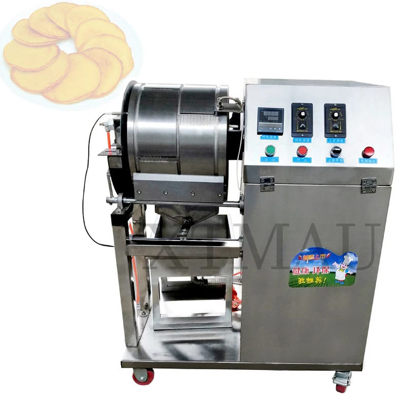 

Stainless Steel Roast Duck Cake Soft Automatic Tortilla Making Taco Pressing Pancake Crepe Baking Machine