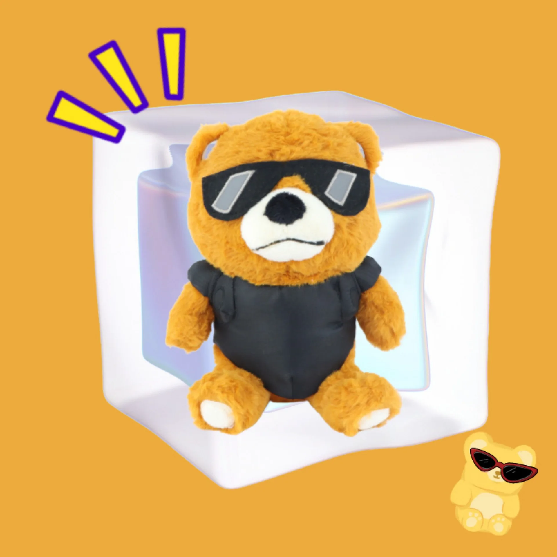 

Cross Border New Product Valorant Tactibear Plus Plush Toy Valorant Game Anime Sunglasses Little Bear Cute Plush Doll Doll