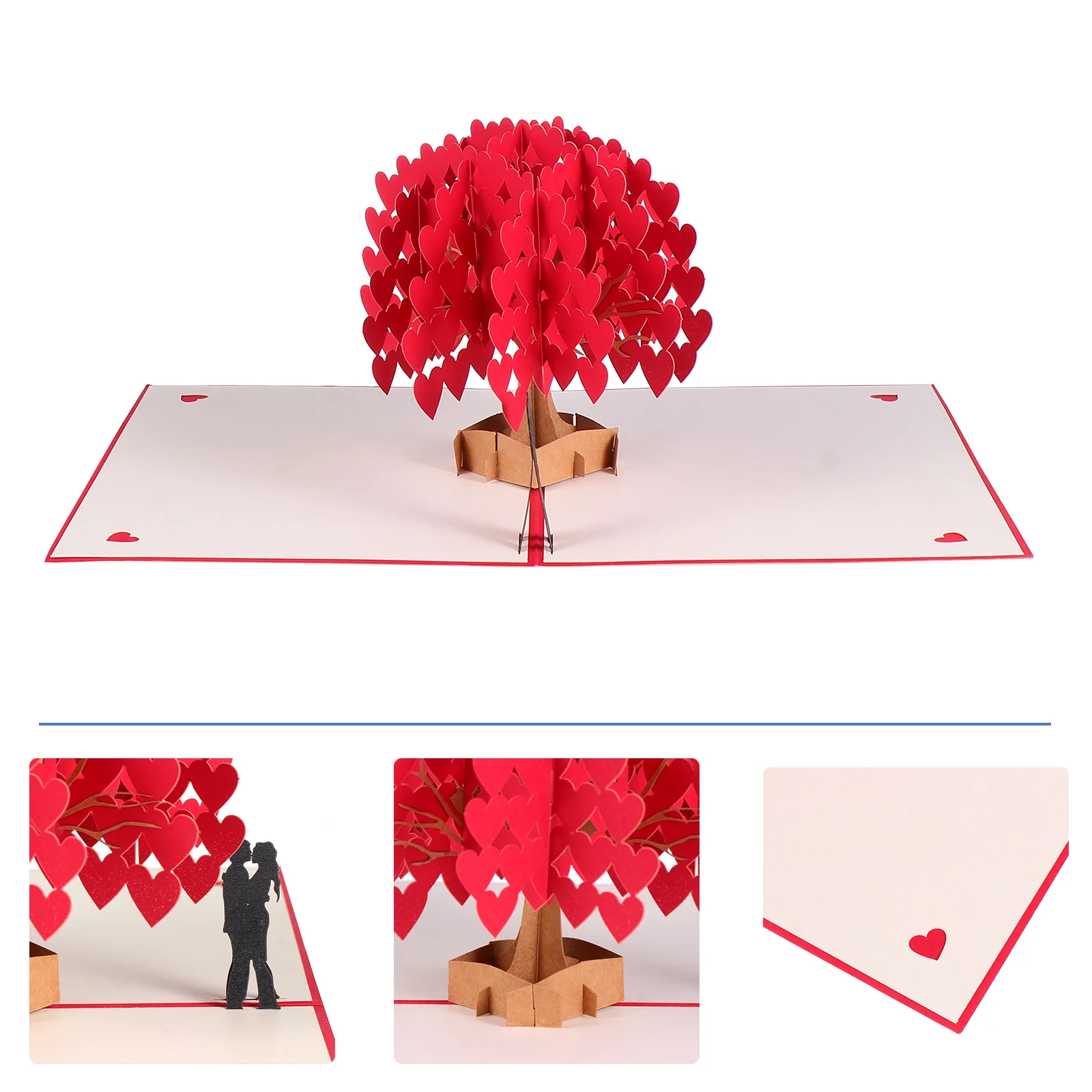 

1Pc Valentine's Day Cards Romantic Creative Practical Pop-up Greeting Cards Love Blessing Cards for Adults Couple