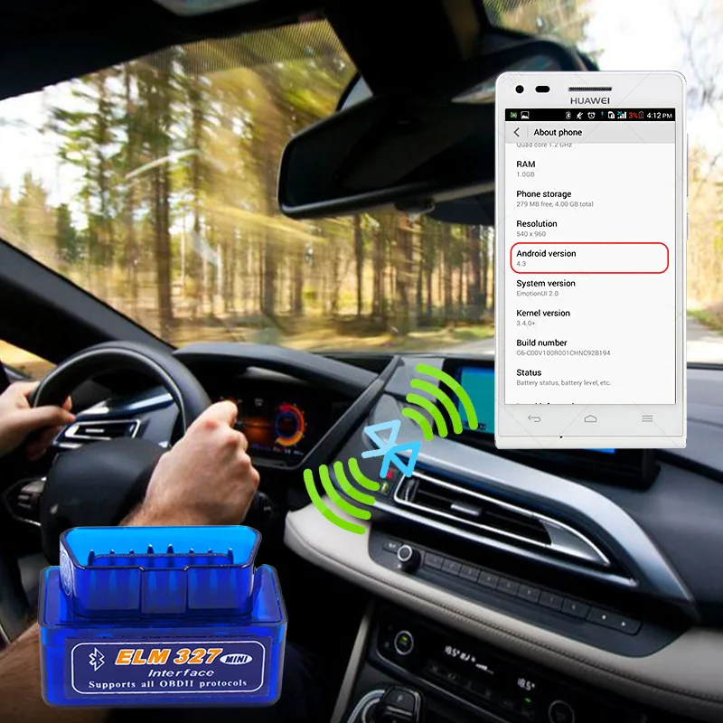 Bluetooth ELM327 последняя версия V2.1 V1.5 Автомобильный сканер OBD считыватель кодов