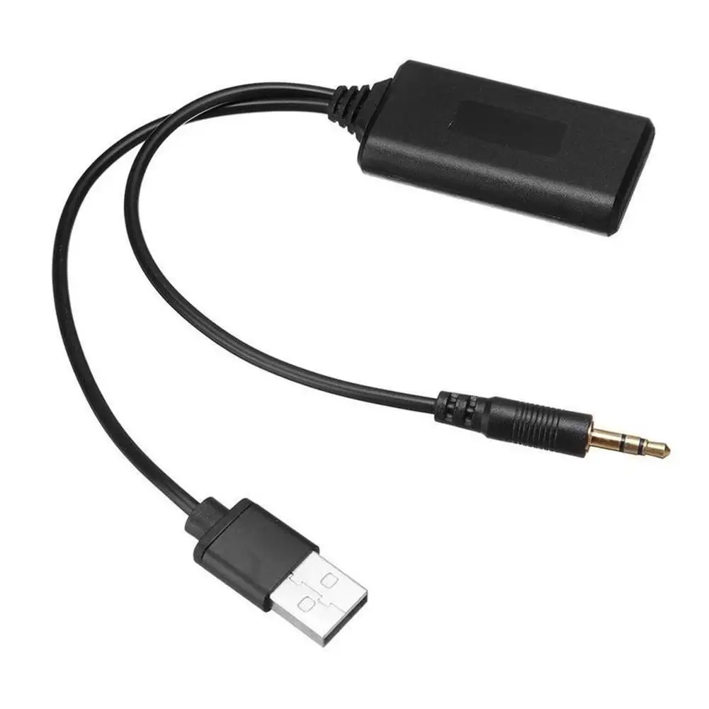 Автомобильный CD-плеер аудио 3 5 мм Aux выход USB беспроводной Bluetooth-совместимый 0