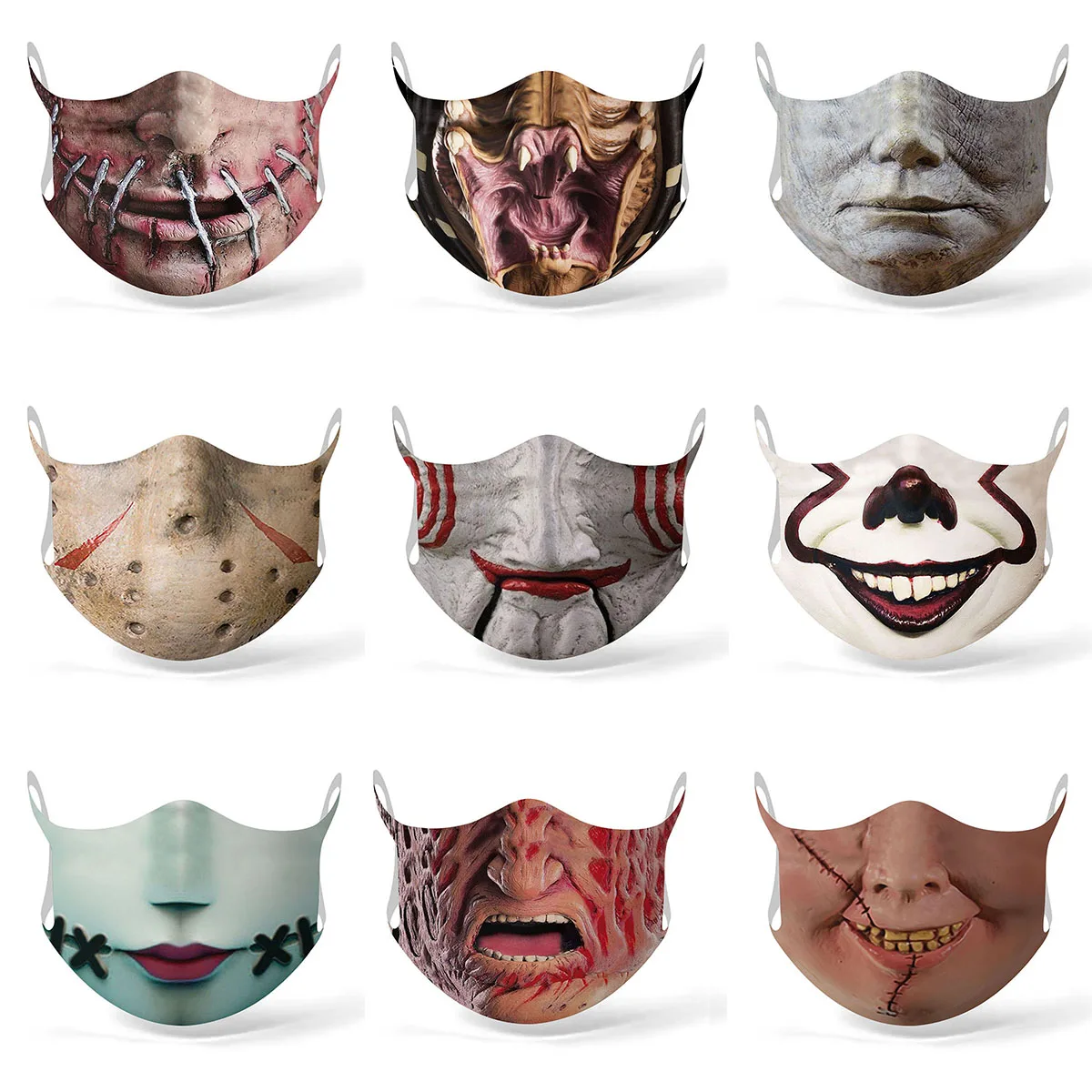 Смешные женские и мужские маски для косплея на Хэллоуин Майкла Майерса клоуна
