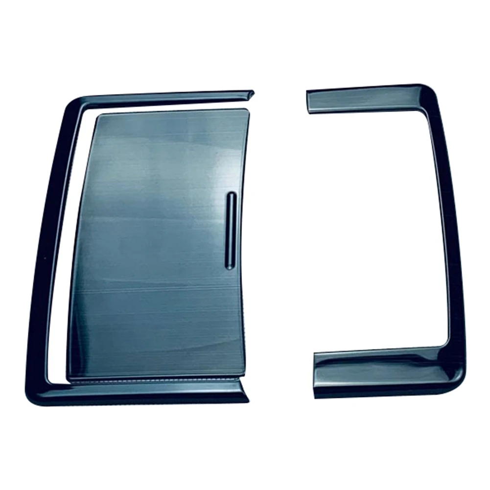 

Car Glossy Black Stainless Steel Interior Front Reading Light Lamp Cover Trim Sticker for 2022 2023