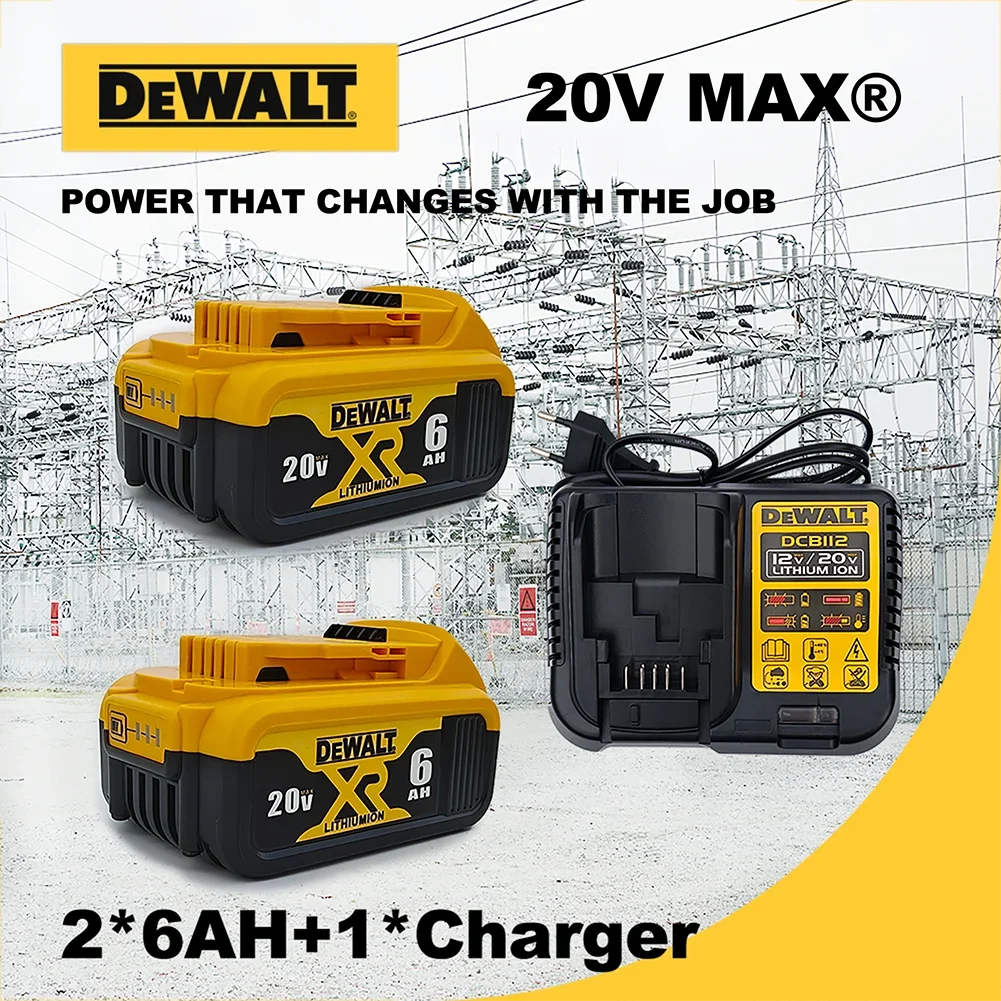 

Оригинальный аккумулятор DeWalt DCB206 20 В 6 Ач