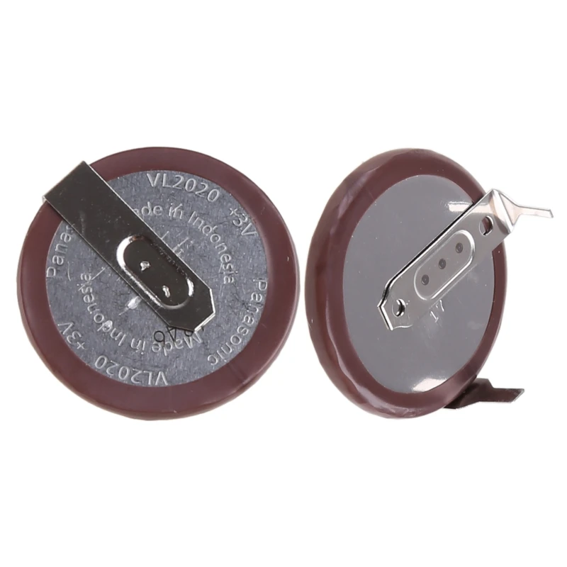 

50PA Rechargeable Battery Lithium Coin 3V 20MM 90 Degree Tab