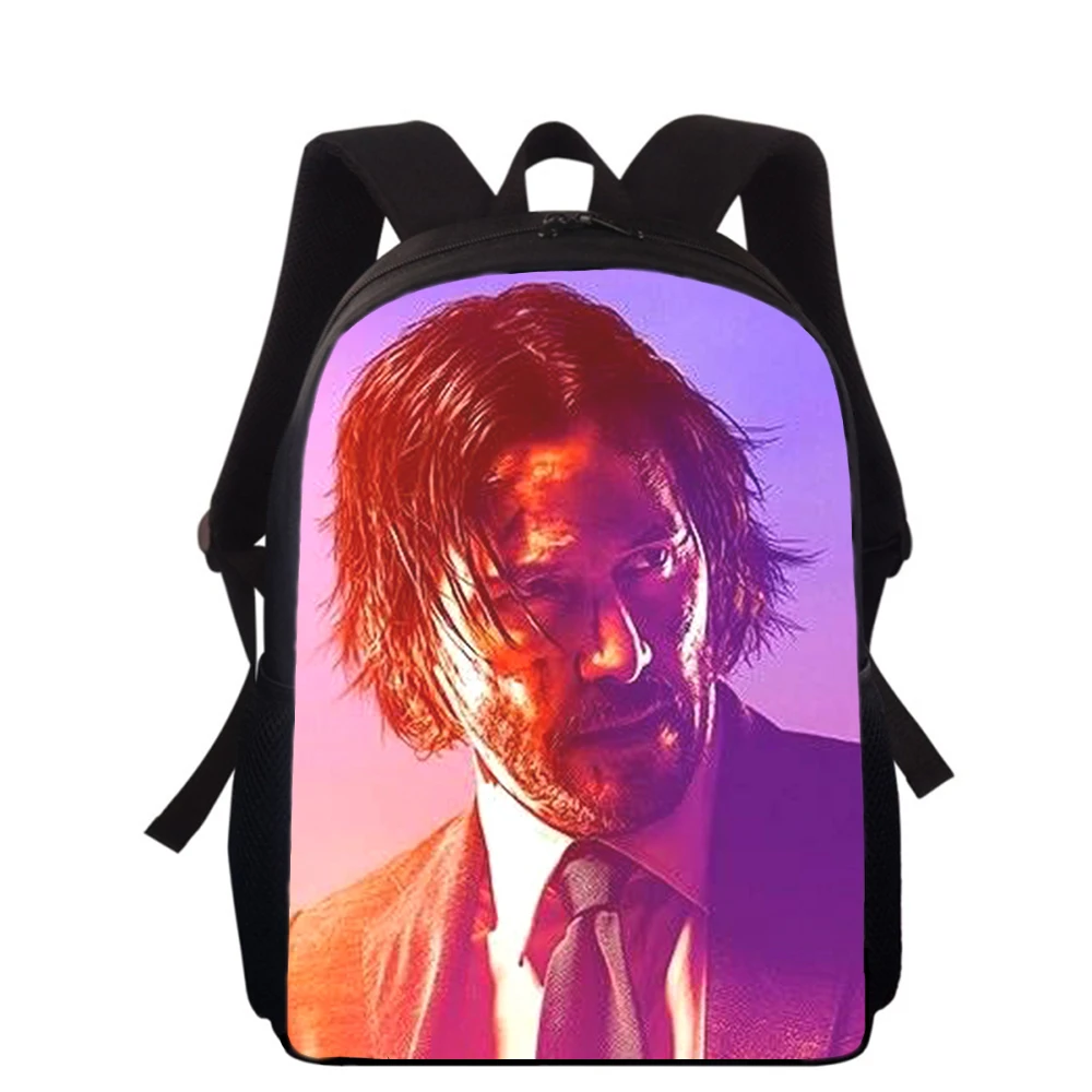 John Wick Film 15” 3D Print Kids Backpack Primary School Bags for Boys Girls Back Pack Students School Book Bags