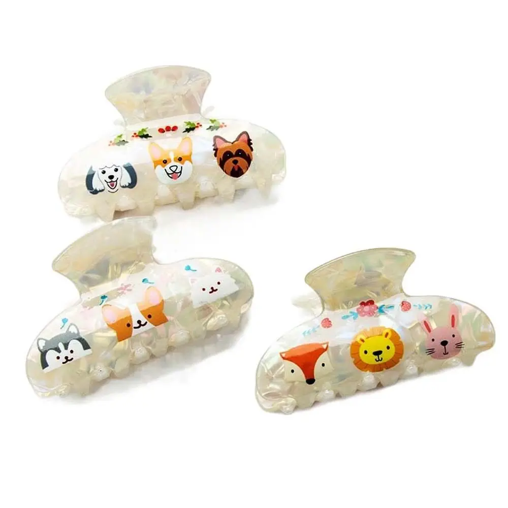 Модный коготь для волос кролика и собаки Chaigou Corgi заколка с мультяшным животным в