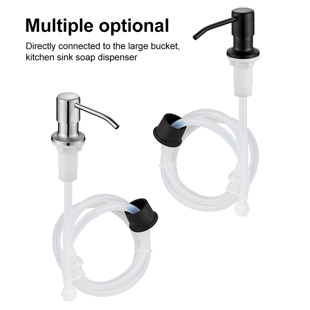 

Kitchen Sink Soap Dispenser With Extension Tube Kit Liquid Soap Dispensers Pumps Lotion Detergent For Kitchen Bathroom