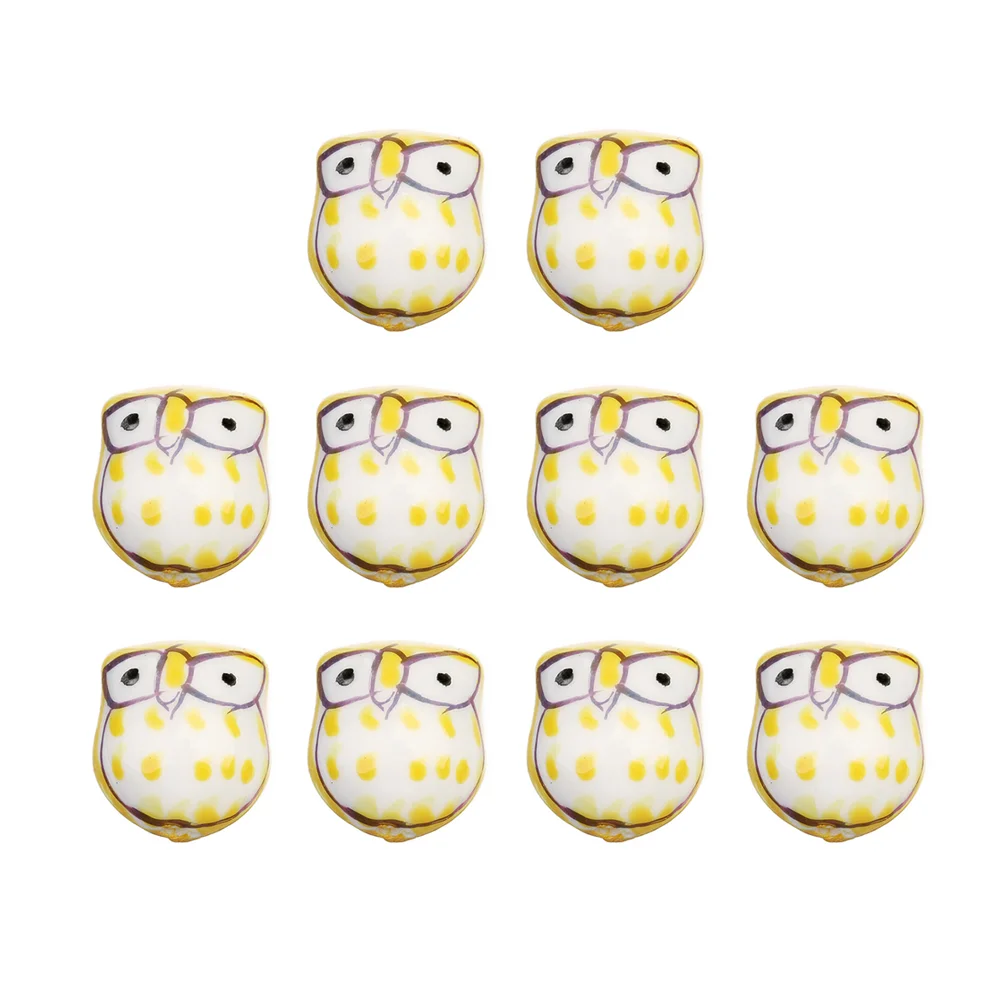 

Beads Loose Makingbulk Jewelry Bracelets 8Mm 6Mm 10Mmbead Ceramics Ceramic Owl Diy Craft