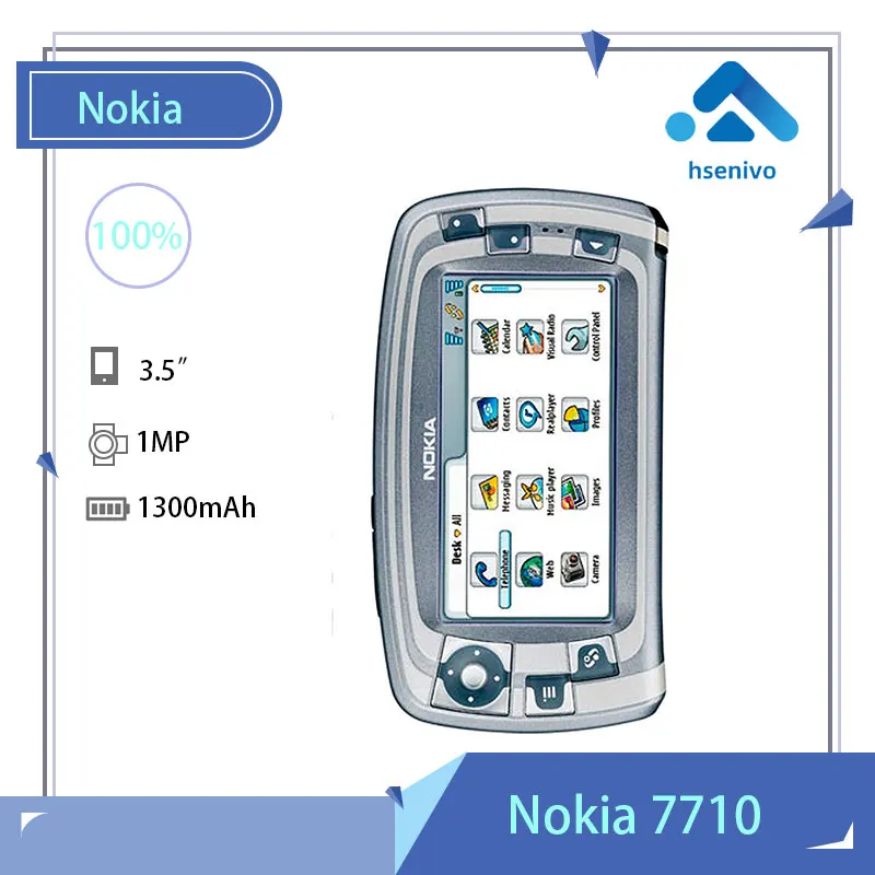 

Nokia 7710 Refurbished-Original Unlocked 7710 3G 3.5' TFT Resistive Touch Screen phone GSM 2G Symbian 7.0s phone free shipping