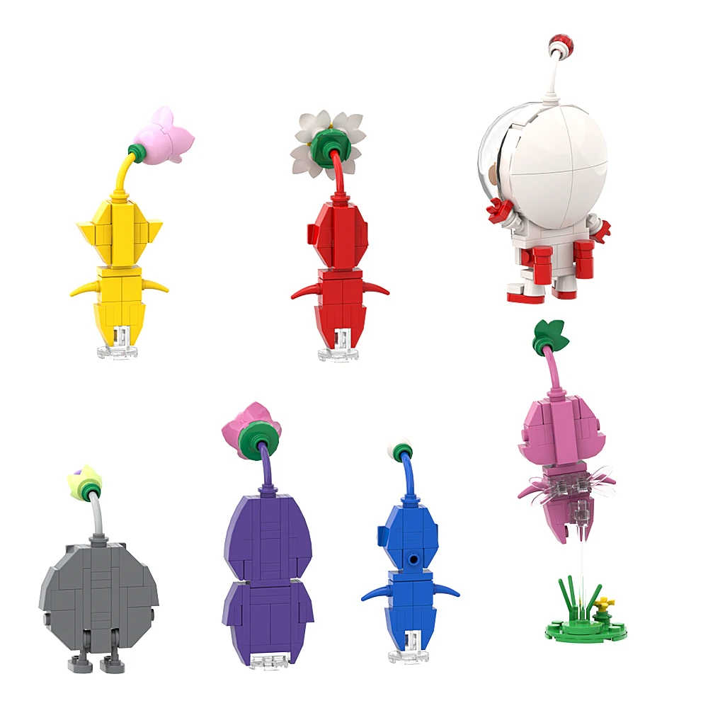 MOC Olimar с His Amigos фигурка строительные блоки игра модель сцены игрушки сделай сам