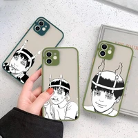 junji ito horror manga phone case matte transparent for iphone 11 12 13 6 s 7 8 plus mini x xs xr pro max cover