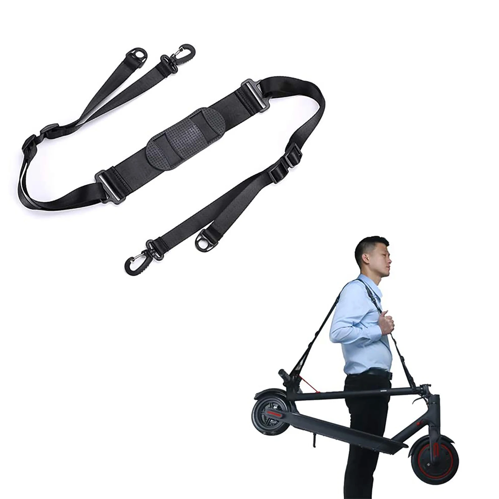 

Electric Scooter Strap Adjustable Durable Electric Shoulder Belt With Carrying Handle Strap Universal Scooter Bike Accessories