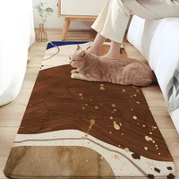 abstract modern morandi stitching latest flannel rug living room rug absorbent front door mat kids bedroom rug soft yoga mat
