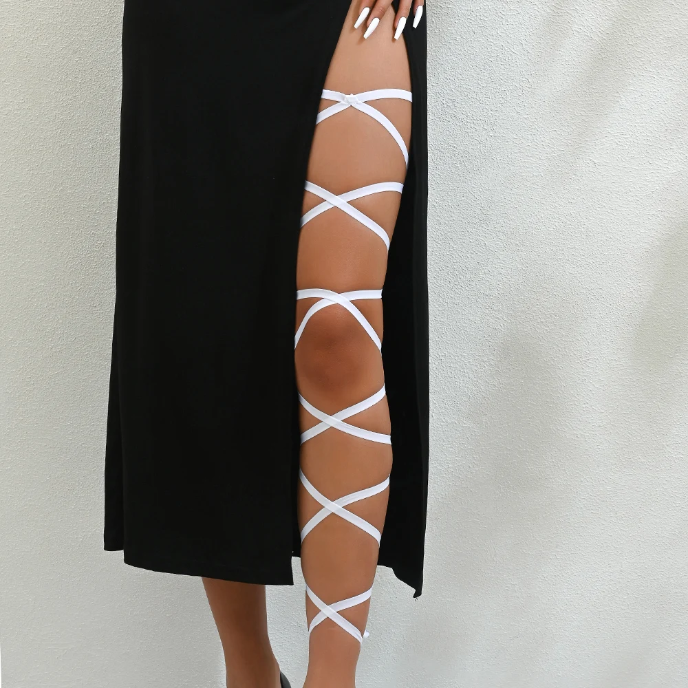 Повязка на руку в стиле панк эластичная накидка перекрестные лямки пикантные