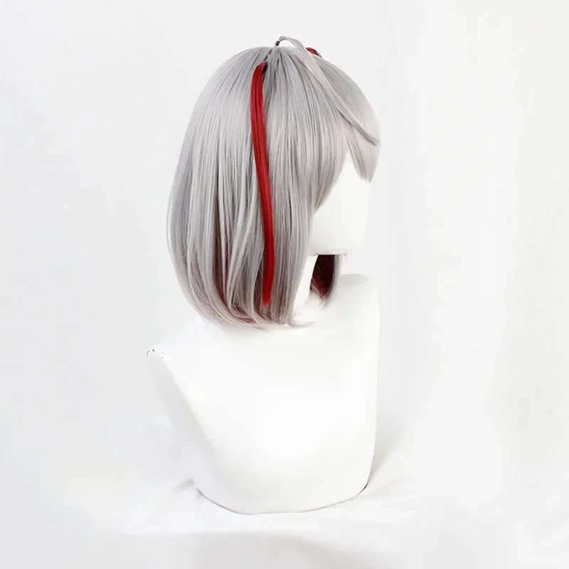 Новый парик для косплея Arknights W, серо-красный градиентный, короткий, термостойкий, из синтетических волос, для Хэллоуина и карнавала. (art.: 3920dab985ab4) - 3920dab985ab4