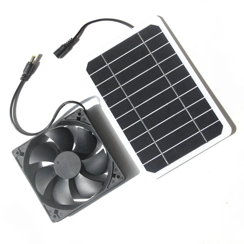 

Solar Panel Fan Set 5V 6W Mini Solar Cell DIY Plate Kit Outdoor For Summer Greenhouse Dog Pet Home Ventilation Equipment