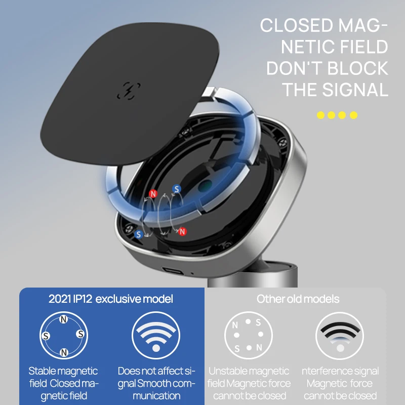 

15W Magnetic Wireless Chargers Car Air Vent Stand Mount Phone Holder Fast Charging Station For iPhone 12 13 QI Wireless Charger