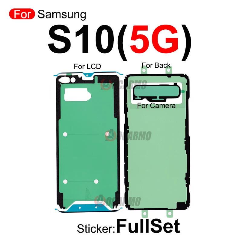 Полный комплект наклеек для Samsung Galaxy S10 Lite Plus + 5G S10E сменный передний ЖК-экран и