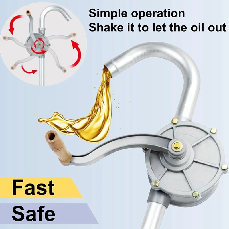 Барабанный насос 15-55 галлонов Модернизированный полностью алюминиевый масляный