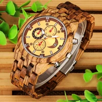 top luxury watches for men wooden fashion casual chronograph calendar quartz wristwatch gift for boyfriend rel%c3%b3gio de madeira