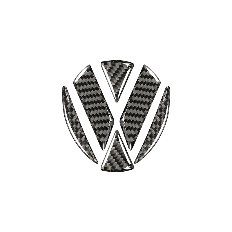 

Для Volkswagen Vw Golf 7 Gti Mk7 2013-2019, автомобильные декоративные наклейки из углеродного волокна с логотипом спереди и сзади, отделка крышки, автомобильные аксессуары