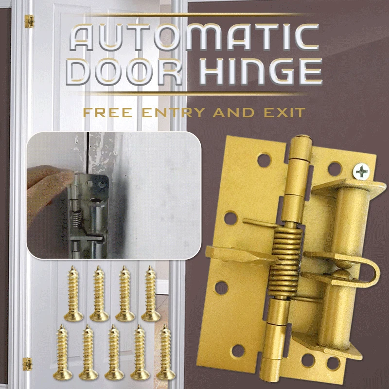 

Multifunctional Spring Positioning Hing Door Closer Auto Closer Easy Install Anti-Rust Hinge for Cabinet Furniture Connection