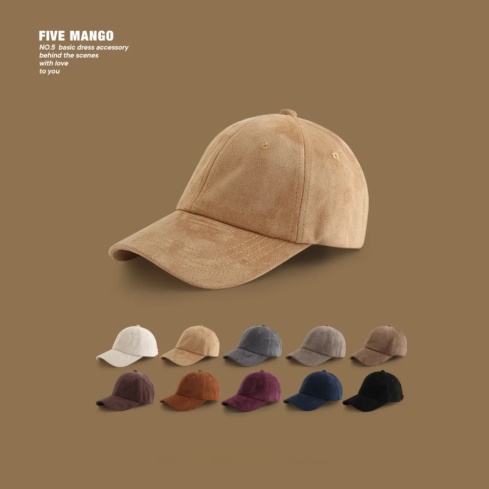 Мужская и женская замшевая шляпа с мягким верхом в стиле ретро