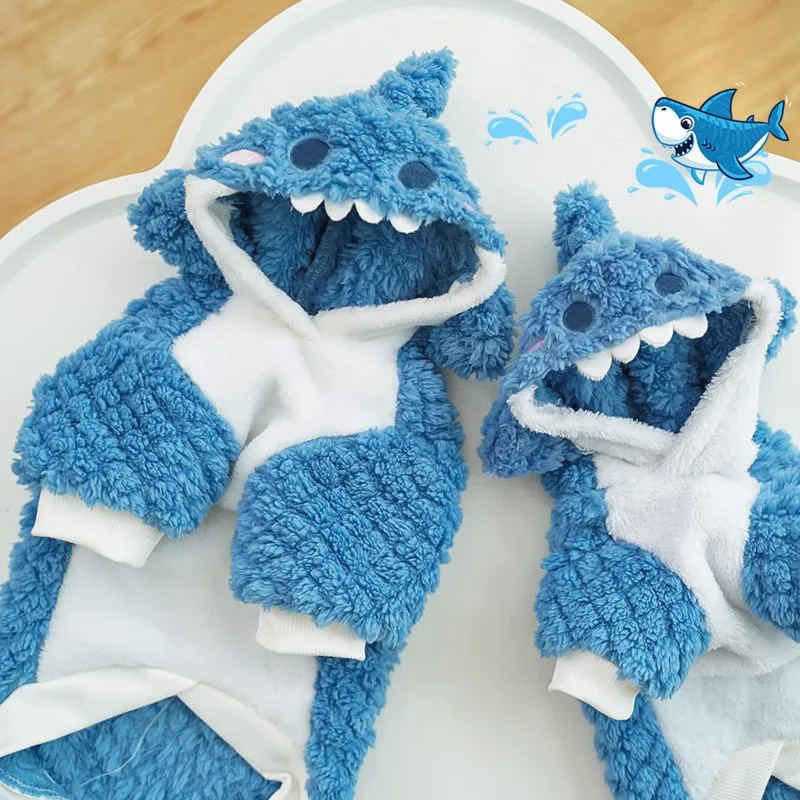 Милая плюшевая одежда для домашних животных забавная кошек зимняя среднего