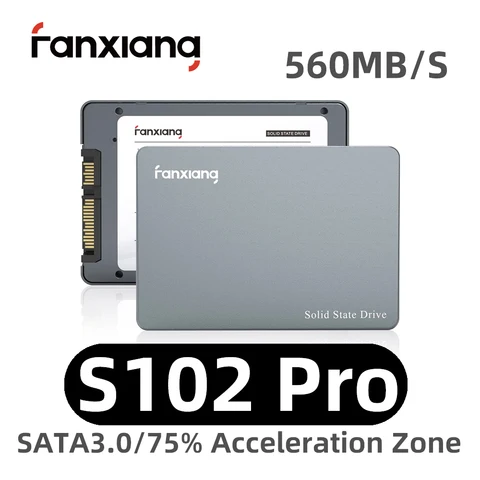 Fanxiang Custom Link S102Pro 2,5-дюймовый SATA SSD 500 ГБ 1 ТБ 2 ТБ 560 МБ/с Жесткий диск SSD SATA Внутренний твердотельный диск для ноутбука ПК