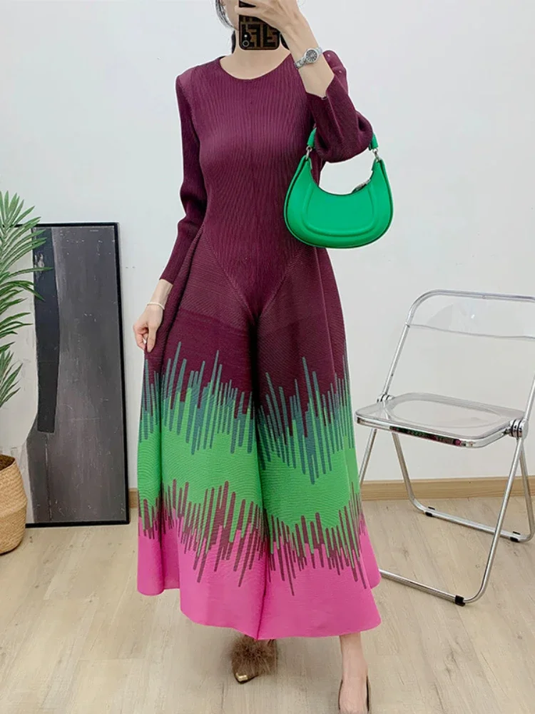 Женское платье с длинным рукавом ANLAN плиссированное дизайнерское вечернее