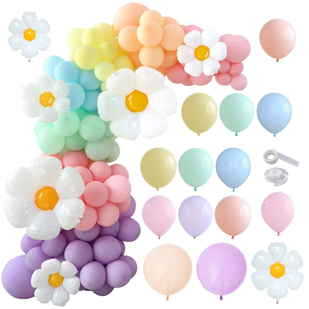 

Daisy Balloon Chain Flower Garland Arch Kit Wedding Decorations Baby Shower Balloons Macaron