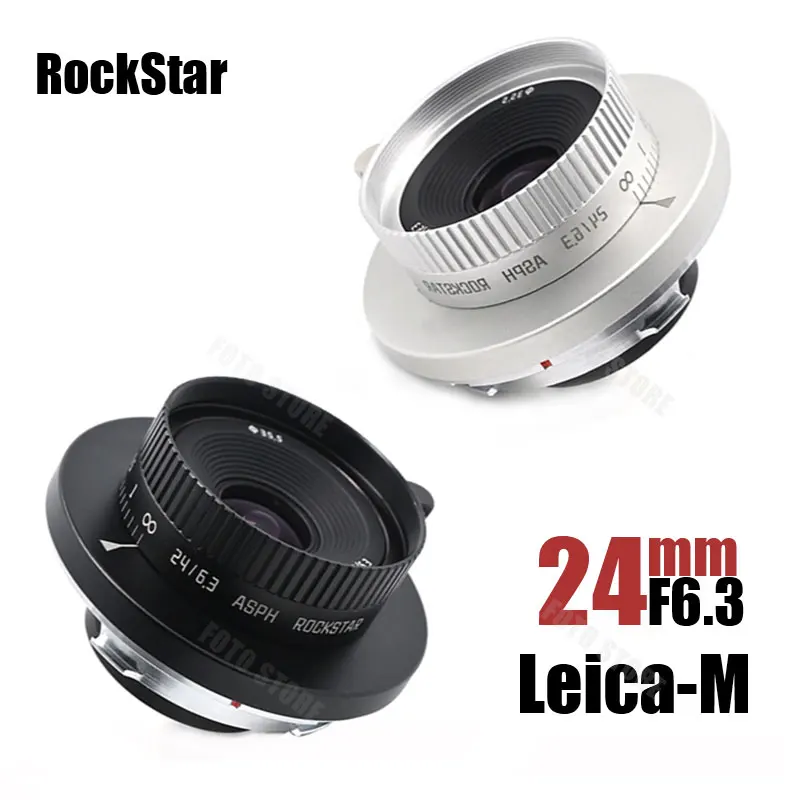 

RockStar 24mm F6.3 Camera Lens MF Full Frame Ultra Wide Angle Lens for Leica M Mount Camera M2 M3 M4 M5 M9 M9P M10P