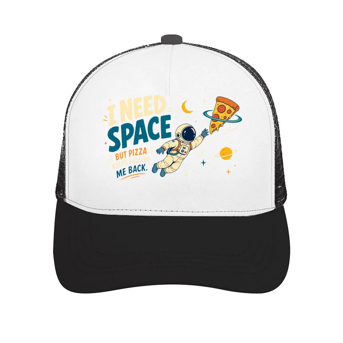 Фото Бейсбольная кепка Cosmic Craving Astronaut Humor Graph Mesh, повседневная кепка для активного отдыха, для женщин, унисекс №1