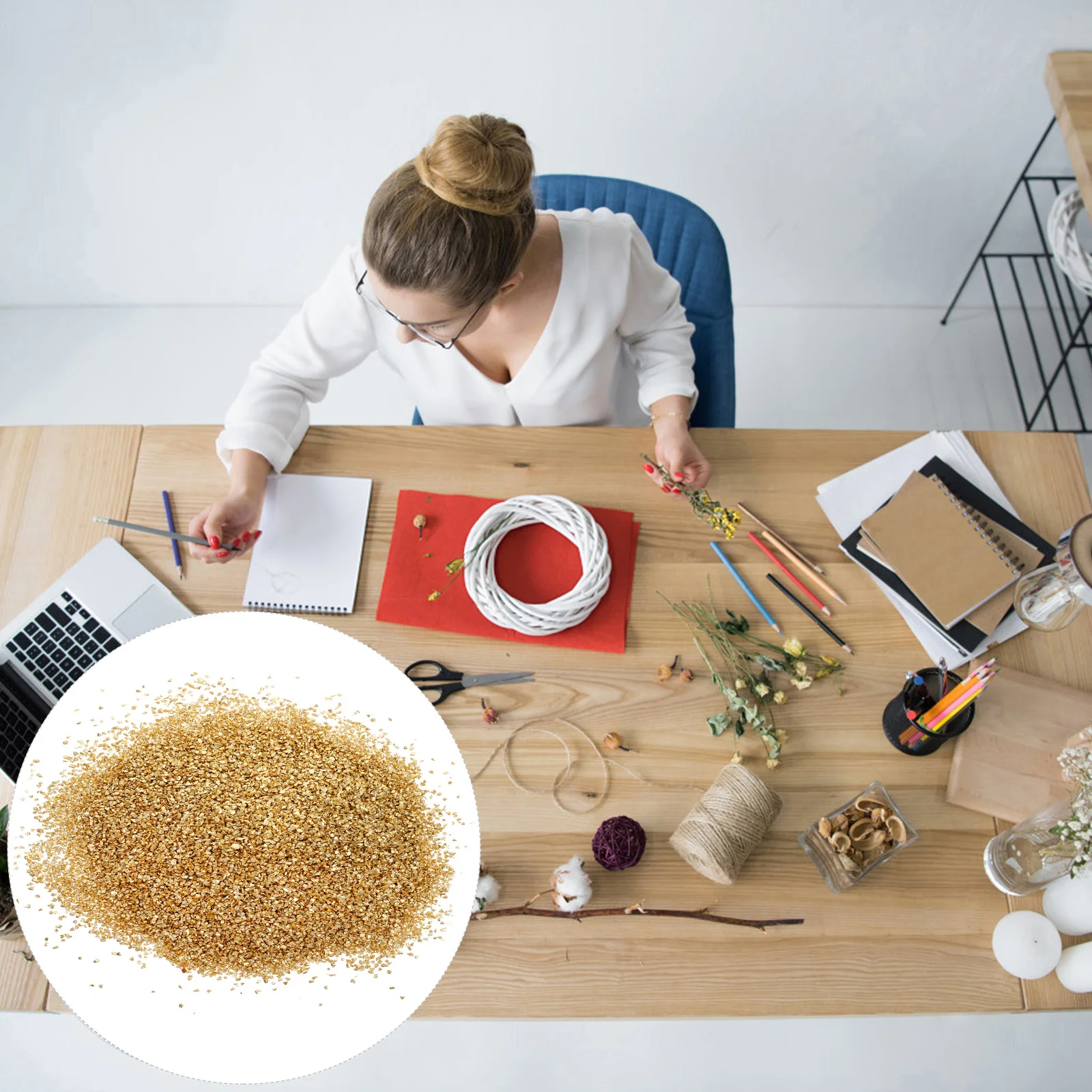 

Chips Crushed Gold Metallic Nail Sprinkles Craft Filler Irregular Mini Beads Glittering Vase Gravel Bead Sequin Tumbled Table