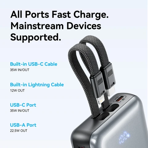 Vention 35W 20000mAh 10000mAh Power Bank PD Fast Charge Портативный PowerBank для iPhone Xiaomi Samsung Внешнее зарядное устройство