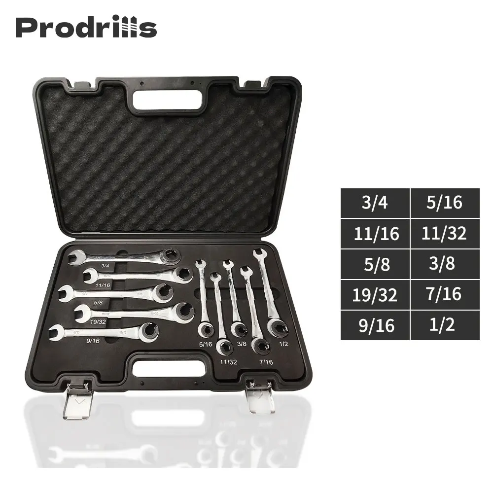 

Набор комбинированных гаечных ключей с 72 зубцами SAE, гаечные ключи с храповым механизмом, открывающиеся гибкие/фиксирующие головки, инструменты для ремонта автомобиля