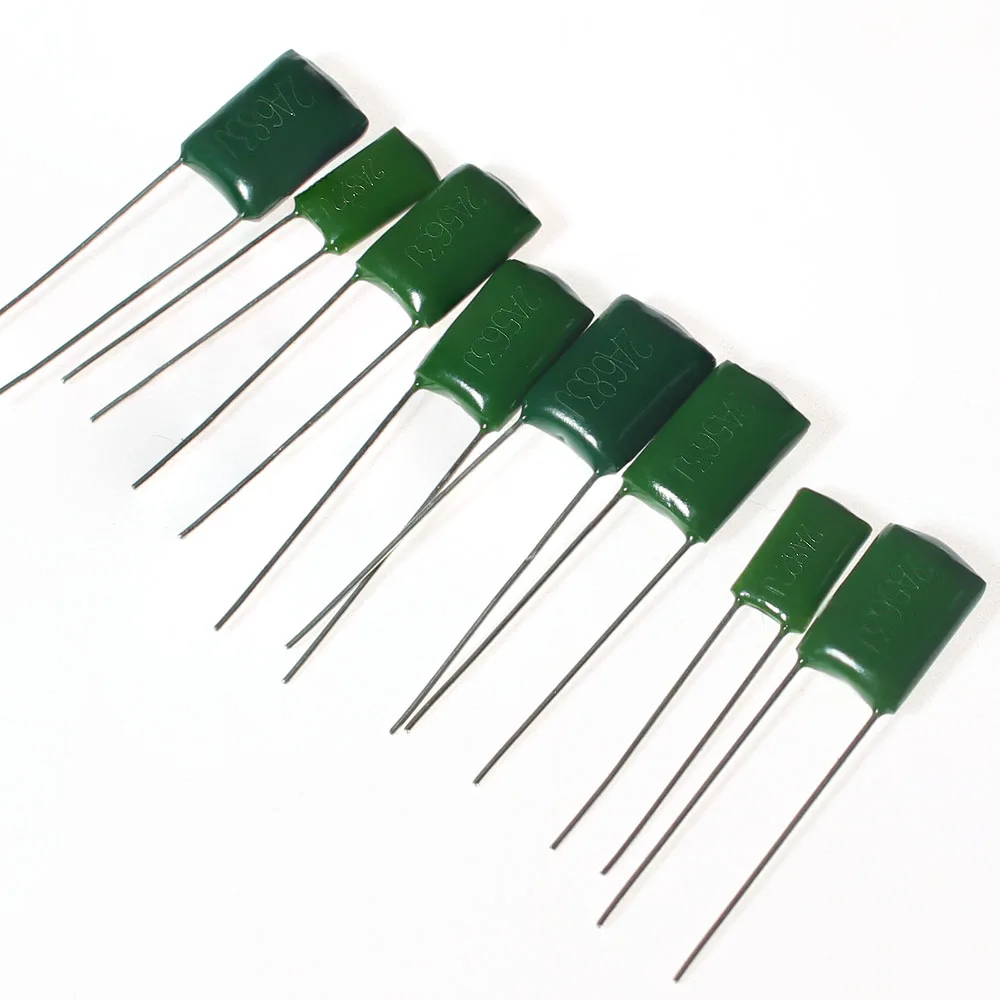 

100PCS Polypropylene Film Capacitor 2A102J 2A103J 2A104J 2A152J 2A153J 2A222J 2A223J 1nF 2.2nF1.5nF 10nF 15nF 22nF 100nF