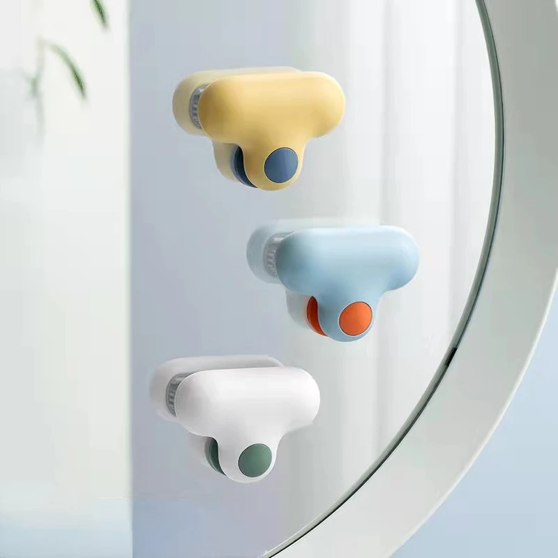 

Bathroom Silicone Mirror Brushes Glass Clean Cleaning Tool Small T Mirror Wipe Suction Wall Storage Glass Cleaner