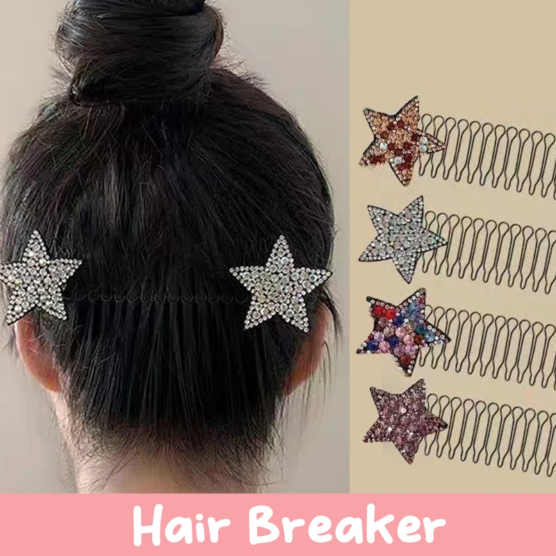 Блестящая металлическая расческа для волос женщин инструмент обшивки со