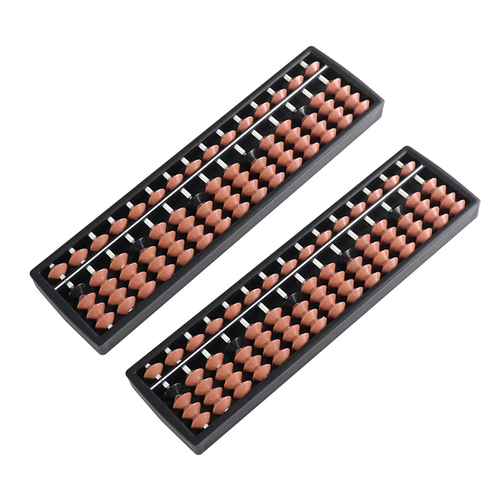 

2 Pcs Abacus Educational Counting Tools Kids Traditional Small Plastic Playes Arithmetic Children Vintage Portable
