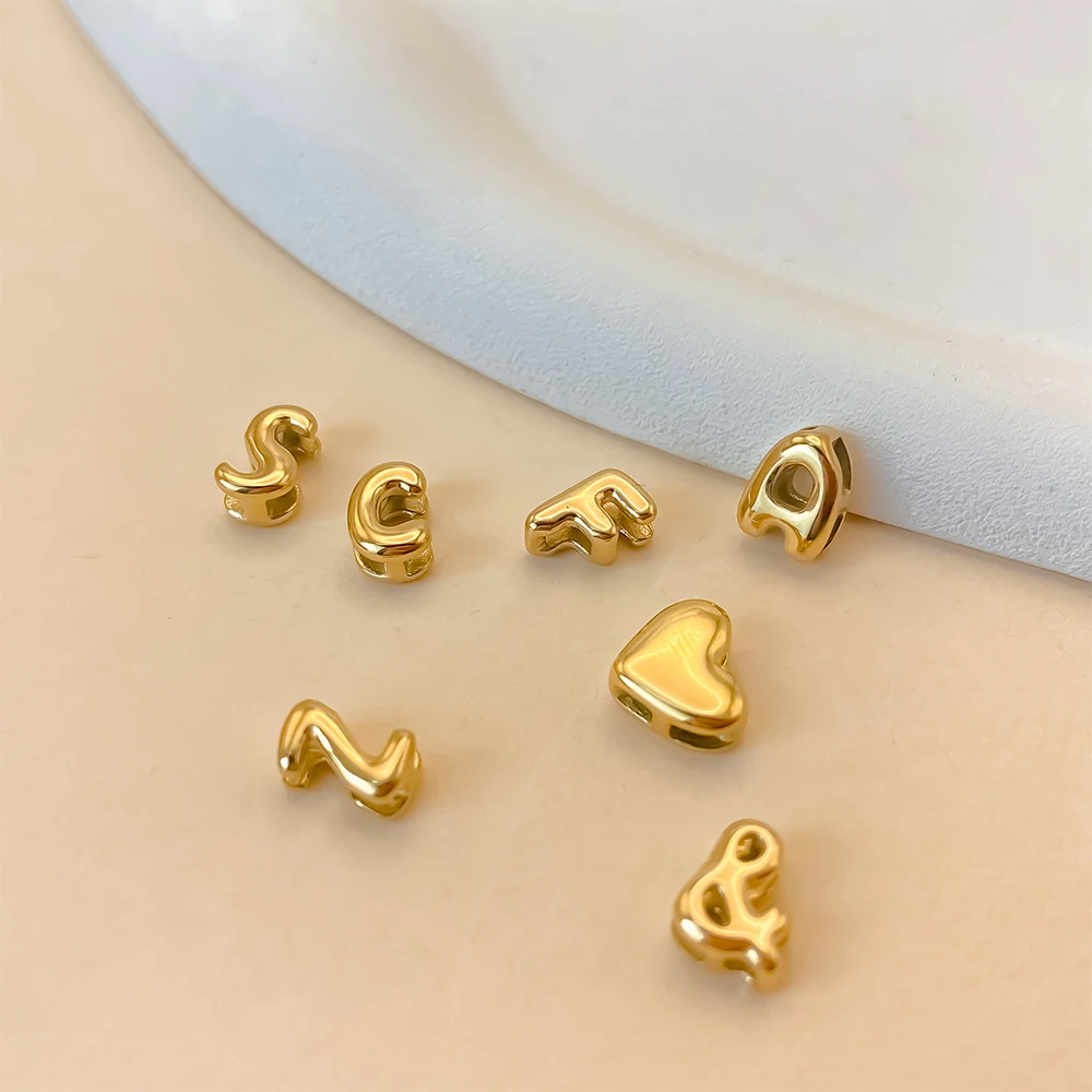 eManco Mini 3D аксессуар с пузырьковым алфавитом из полированной нержавеющей стали для