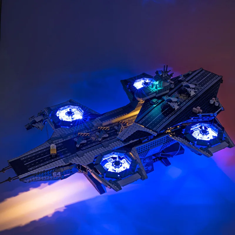 Набор для светодиодного освещения для конструктора Lego 76042, щит, геликоприемник, строительные блоки, кирпичи (не входит в комплект модели)