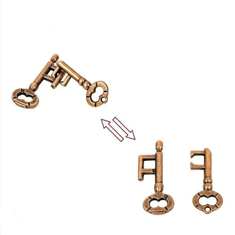 IQ Metal Key Puzzle Mind Brain teaser Puzzles игра для взрослых детей