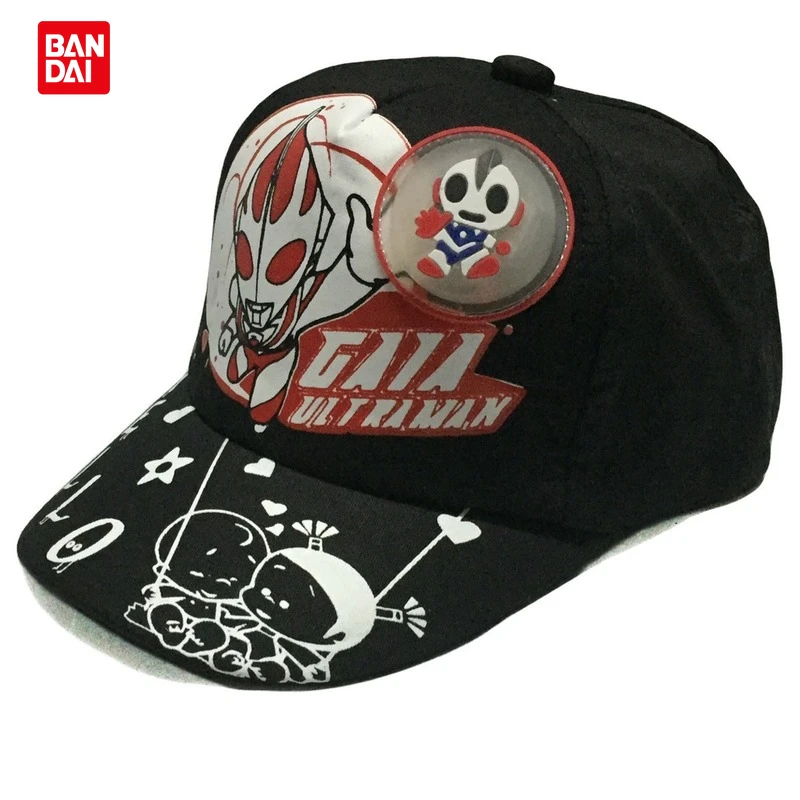 

Bandai3-Year-Old Children's Hat Sun Protection Sun Hat Ultraman Superman Printed Peaked Cap New LED Light Baseball Cap