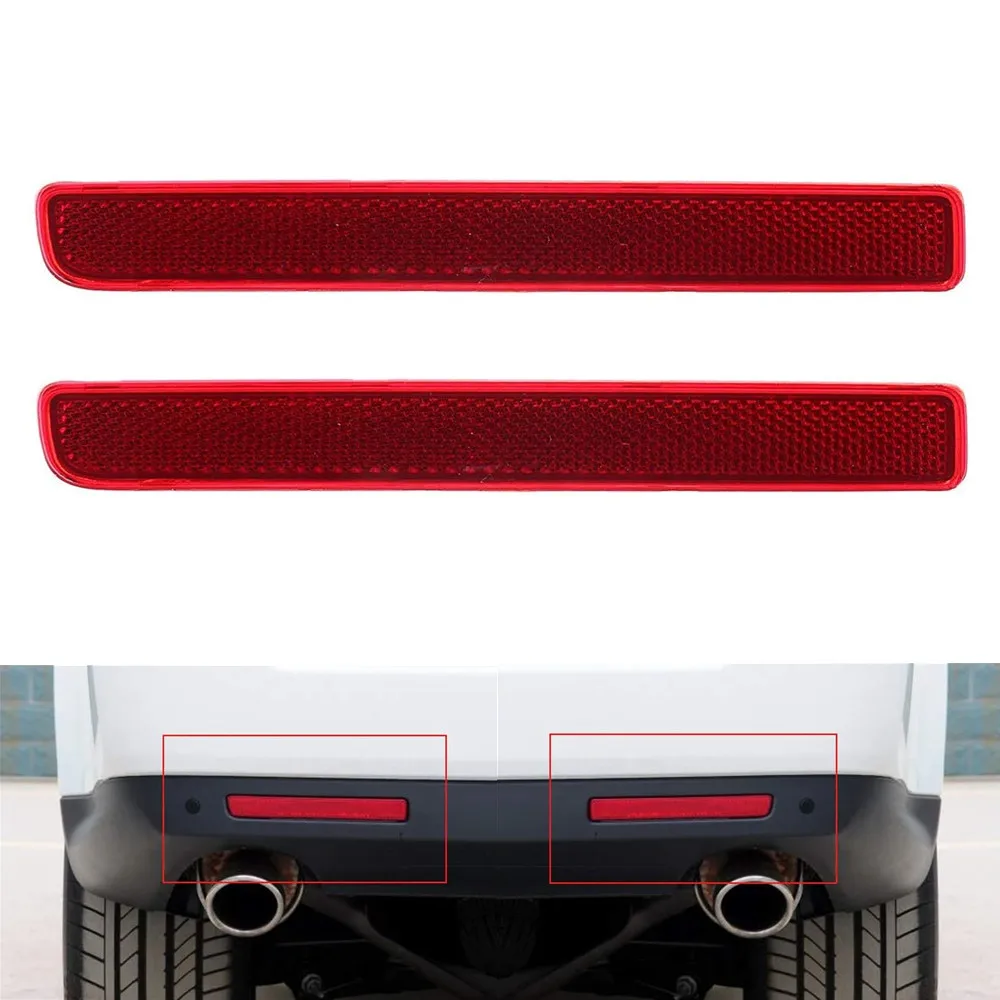 

XFF500020 XFF500030 Right Left Rear Bumper Reflector For Land Rover Discovery 3 4 LR3 LR4 Replacement Red Len Warning Strip ABS
