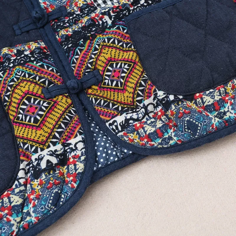 New2022 Filling Cotton Thin Jacket Autumn And Winter Lndie Folk Style Woman Parkas Female Coats