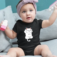 cool wifi cat print funny baby girl boy onesie new products simple fashion streetwear summer o neck toddler romper