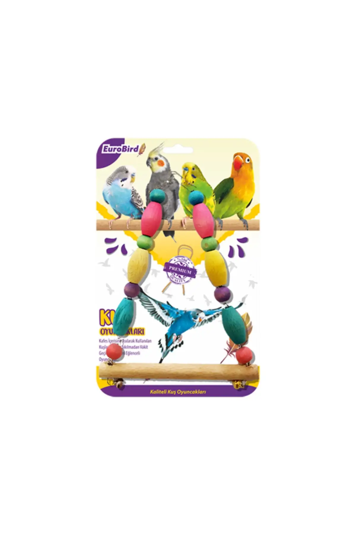 

Птицы, игрушки для домашних животных, птица Eurobird, игрушка, цветные бусины, треугольные качели